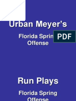 Urban Meyer Florida Offense Spread