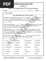 Download The Sea Games Worksheet 7 by Kru Ekachai SN194740916 doc pdf