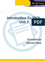 Introduction To TSQL Unit 3: Modern Business Technology