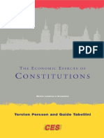 (Torsten Persson, Guido Tabellini) The Economic Ef