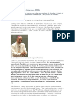 Carta Do Prelado, D. Javier Echevarría - Setembro de 2009