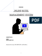 27553617 Synopsis of Hotel Management System