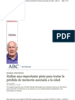 Proteina de La Memoria en El Girus Dentado