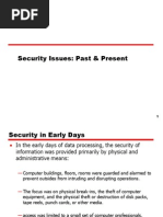 Security Issues: Past & Present