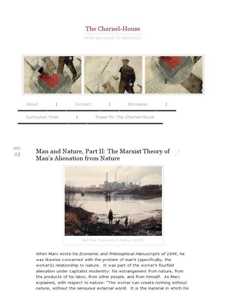 Marx's Alienation from Nature Explained | PDF | Marx's Theory Of ...