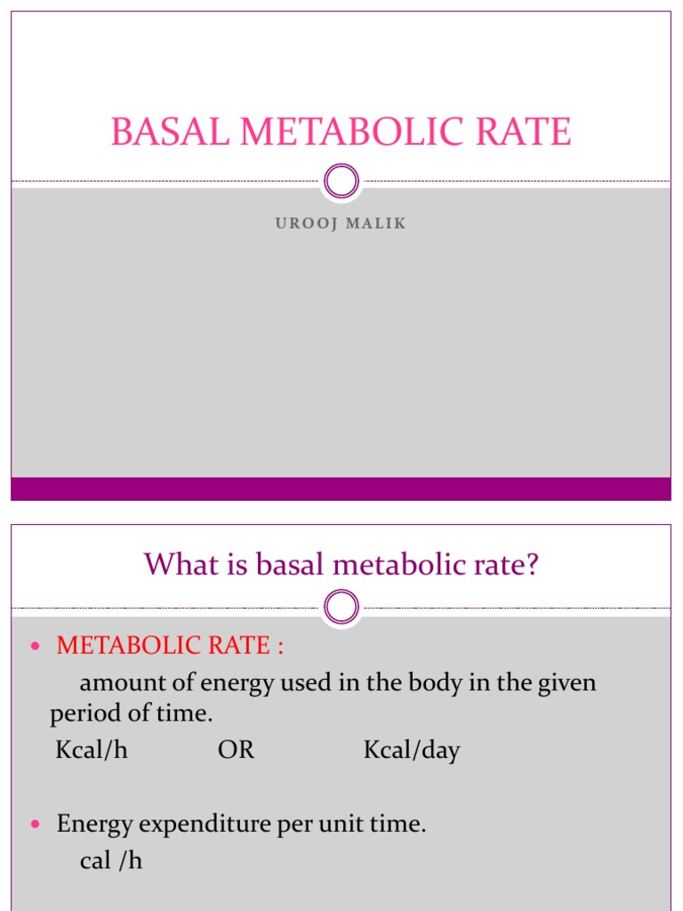 Basal Metabolic Rate | Biochemistry | Chemistry