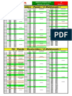 Horarios invierno 2013 línea 7A Pando-Montevideo