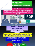 Fasilitasi Ppdsbk/program Pendidikan Dokter Spesialis Berbasis Kompetensi