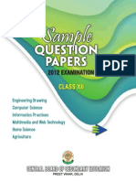 Sqp Optional Subjects Class - Xii 2012