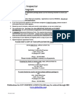 API-570 Piping Inspector Certification Program: Publications For ICP CERTIFICATION EXAMS May Be Ordered Through IHS