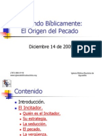 El Origen Del Pecado