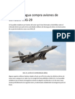 Nicaragua Compra Aviones de Combate MIG