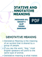 Denotative and Connotative Meaning