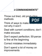 JIT 10 Commandments