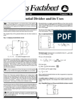 The Potential Divider and Its Use