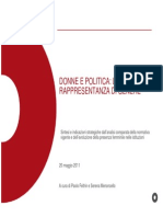 P. Feltrin, S. Lemoncello, La Rappresentanza Di Genere(Storico Politico)