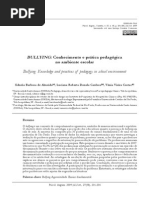 BULLYING Conhecimento e prática pedagógica