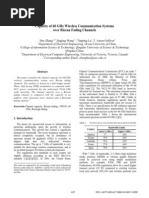 Capacity of 60 GHZ Wireless Communication Systems Over Ricean Fading Channels