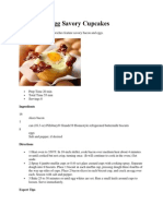 Bacon and Egg Savory Cupcakes