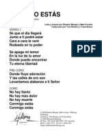 You Hold Me Now - Spanish PDF