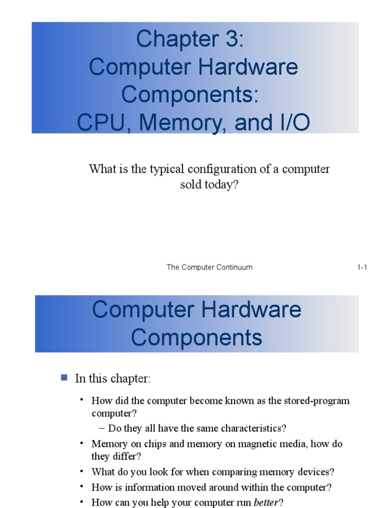 Intro To Computer ch3 | PDF