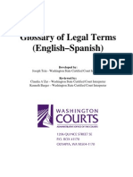 Glossary of Legal Terms English-Spanish - Washington Courts