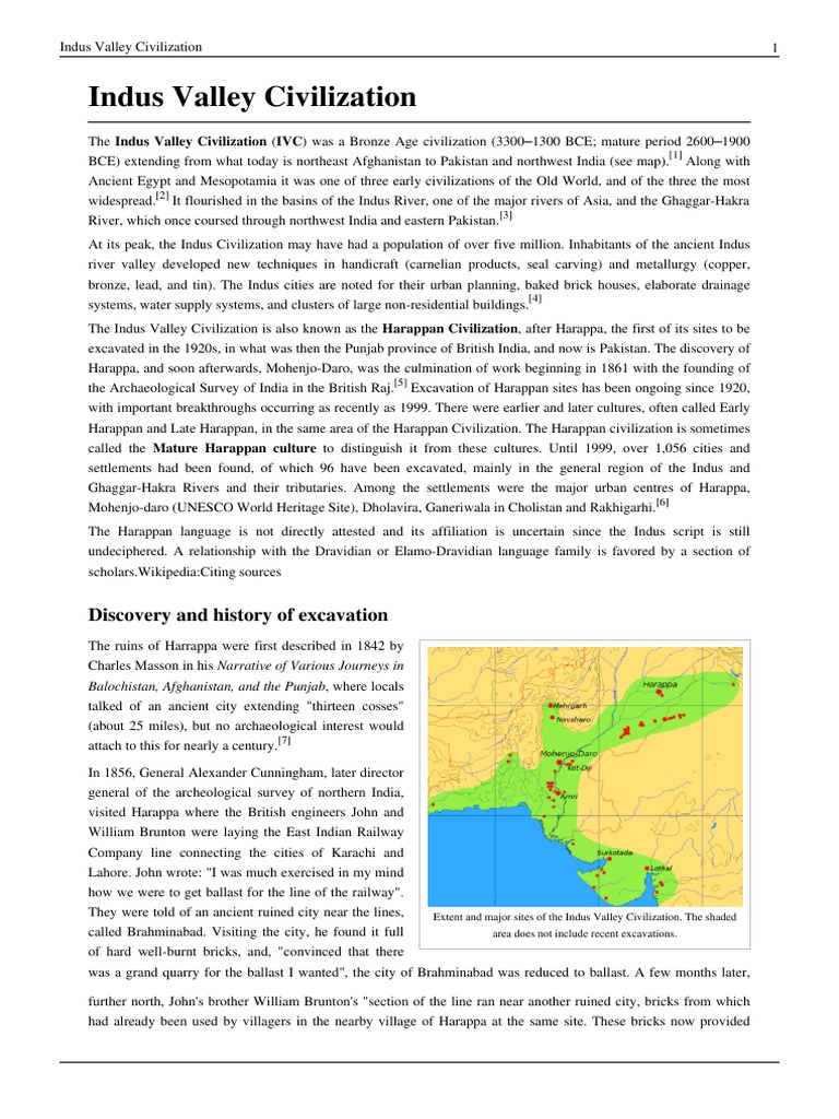Indus Valley Civilization | PDF | Archaeology