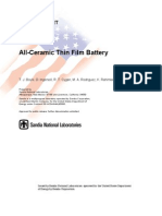 Ceramic Thin Film Battery