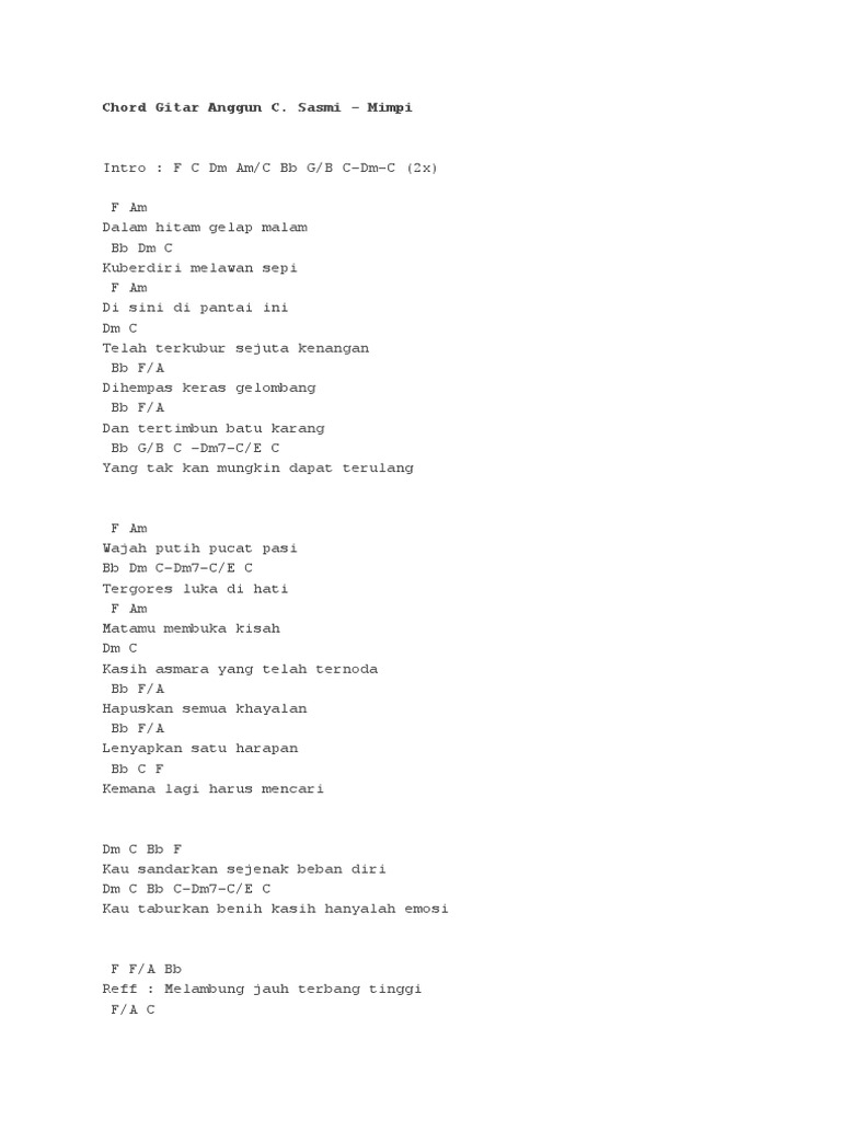 Luka Hati Luka Diri Chord