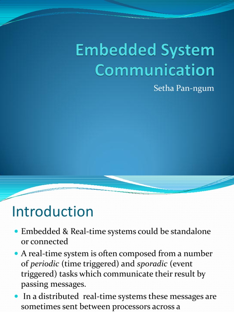 Embedded System Communication | PDF | Osi Model | Computer Network