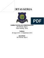 Kertas Kerja Sambutan Kemerdekaan