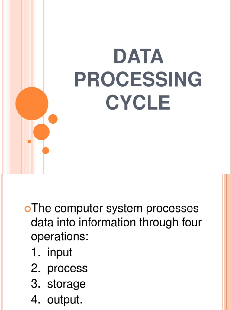 Data Processing Cycle Explained | PDF | Games & Activities | Computers