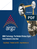 MIMO Technology: The Reliable Wireless Digital Home Network Is Here Now