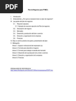 Plan de Negios Para PYMES