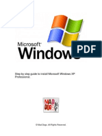 Step by Step Guide To Install Microsoft Windows XP Professional