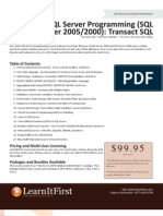 SQL Server Programming (SQL Server 2005/2000) : Transact SQL