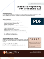 Visual Basic Programming With Visual Studio 2005