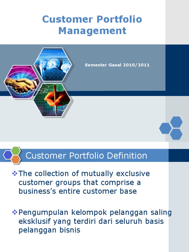 Customer Portfolio Management Overview | PDF | Market Segmentation ...