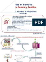 Equilibrios de Precipitacion. Alumnos