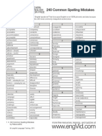 240 Common Spelling Mistakes PDF