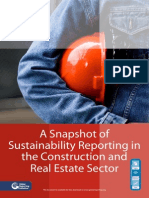 A Snapshot of Sustainability Reporting in The Construction Real Estate Sector