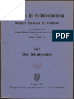 Luftschutz ist Selbsterhaltung Heft 4 - Der Schutzraum / Werner Semprich 1937