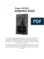 Contemporary Clock: Project 12213EZ