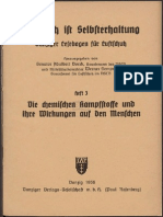 Luftschutz ist Selbsterhaltung Heft 3 - Die chemischen Kampfstoffe / Günther Krompholz 1936