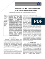 A challenge problem for the verification and validation of model transformations