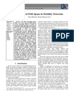 Analysis of SMS Spam in Mobility Networks