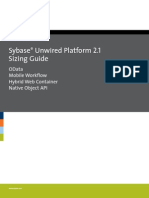 Sybase Unwired Platform 2.1%3a Sizing Guide (OData%2c Mobile Workflow%2c Hybrid Web Container%2c Native Object API)