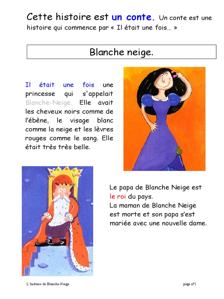Blanche Neige Pdf