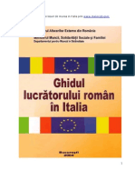 Ghidul Lucratorului Roman in Italia