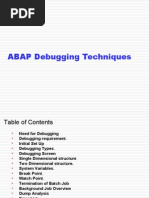 ABAP Debugging Techniques